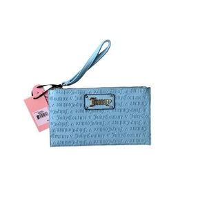 Juicy Couture Sandstone Logo Heartto Heart Wristlet